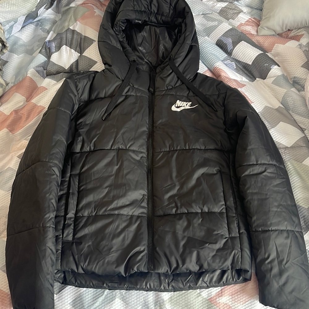 Black Nike Reversible Puffer Jacket.